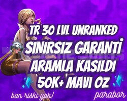 TR SINIRSIZ GARANTİLİ ARAMLA KASILMIŞ 50K+ ÖZ