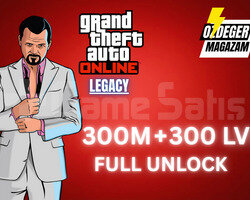 GTA Online 300M DOLAR +300 LVL Full Unlock+ bonus