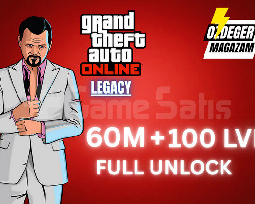 GTA Online 60M DOLAR +100 LVL Full Unlock+ bonus