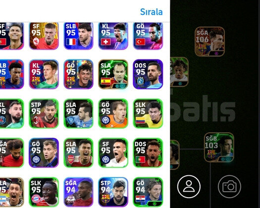 KG3180106 MESSİ 105 RUMMENİGE 103 FERDİ