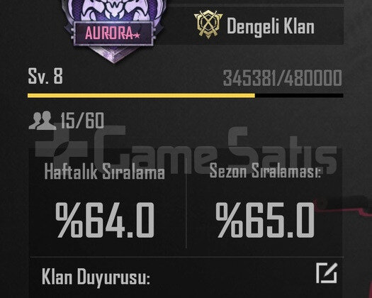8.7 SV KLAN SATILIK HIZLI TESLİMAT