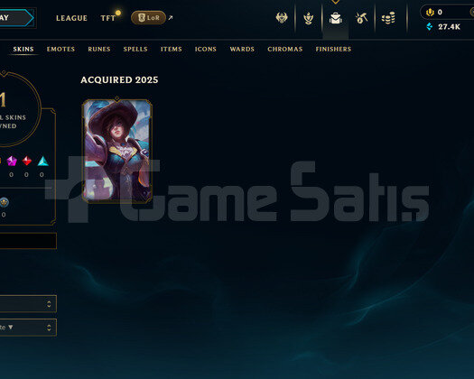 EUW Unranked | 1 Kostüm - 27K Mö | LoL Hesap