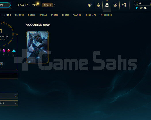 EUW Unranked | 1 Kostüm - 20K Mö | LoL Hesap