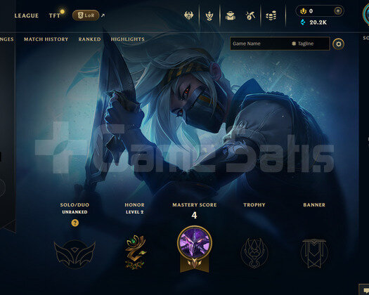 EUW Unranked | 1 Kostüm - 20K Mö | LoL Hesap