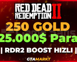 250 Gold + 25.000 RDR2 Online Boost