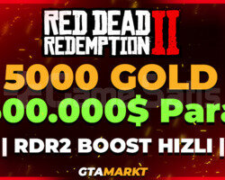 5000 Gold + 500.000 RDR2 Online Boost
