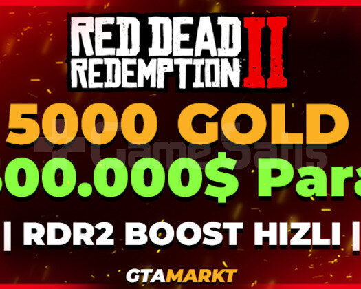 5000 Gold + 500.000 RDR2 Online Boost