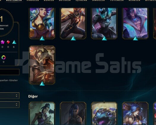 TR X 37 LVL X 11 SKIN X 31 HERO X 5K ÖZ X 1400 ÖZ