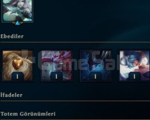 EUW X 47 LVL X 7 SKIN X 34 HERO X 6K ÖZ X 2600 ÖZ