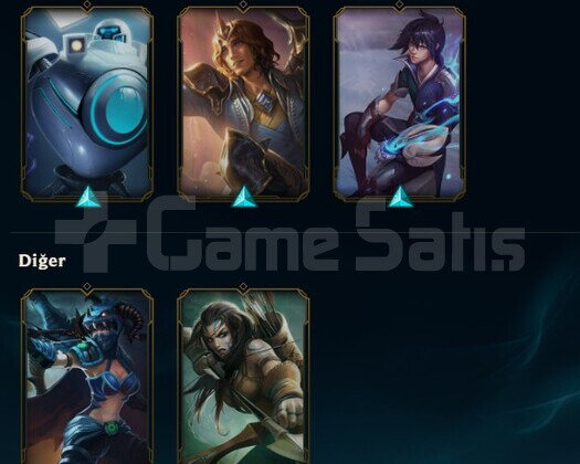 EUW X 35 LVL X 5 SKIN X 41 HERO X 1K ÖZ X 2100 ÖZ