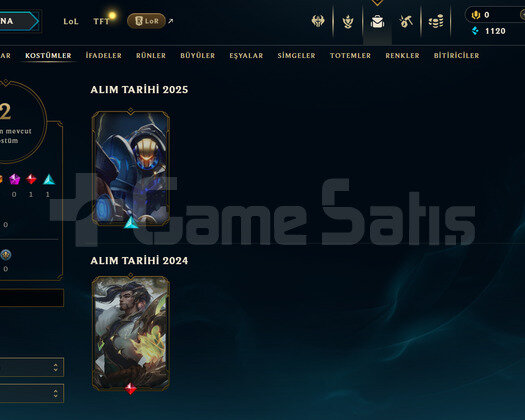 EUW Unranked | 2 Kostüm - 25 Hero | LoL Hesap