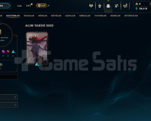 TR Unranked | 1 Kostüm - 28K Mö | LoL Hesap