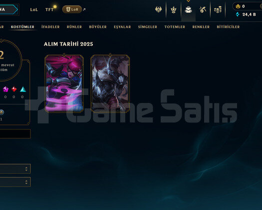 EUW Unranked | 2 Kostüm - 24K Mö | LoL Hesap