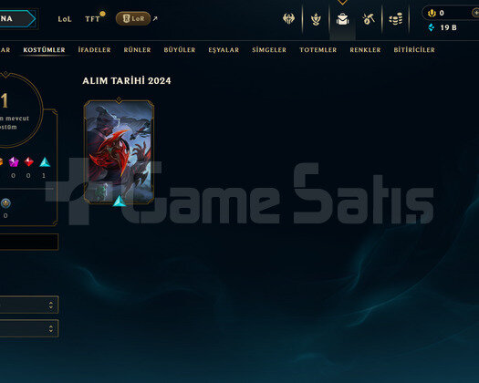 EUW Unranked | 1 Kostüm - 19K Mö | LoL Hesap
