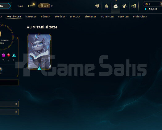 EUW Unranked | 1 Kostüm - 18K Mö | LoL Hesap