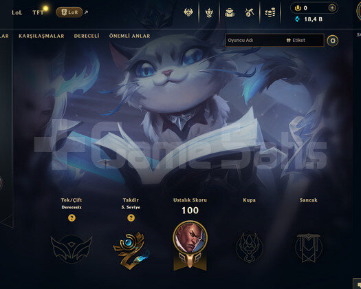 EUW Unranked | 1 Kostüm - 18K Mö | LoL Hesap