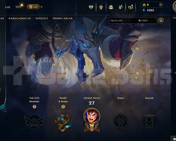 EUW Geçen Sezon Plat | 4 Kostüm - 33 Hero | LoL He
