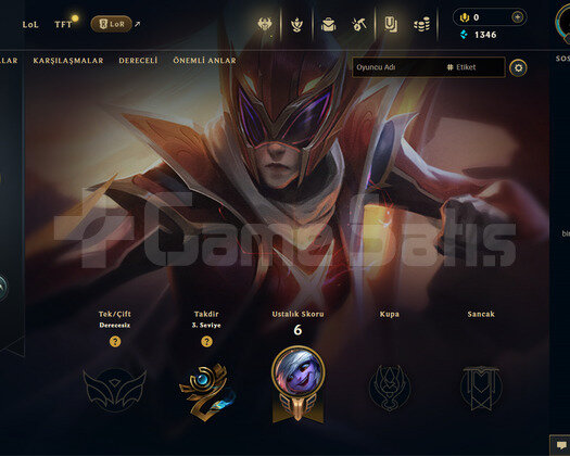 EUW Unranked | 1 Kostüm - 34 Hero | LoL Hesap