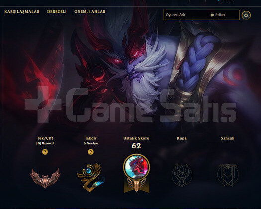 GEÇEN SEZON ZÜMRÜT / DERECELİ HAZIR / EUW