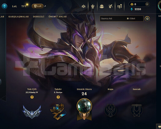 EUW Silver 4 | 1 Kostüm - 31 Hero | LoL Hesap
