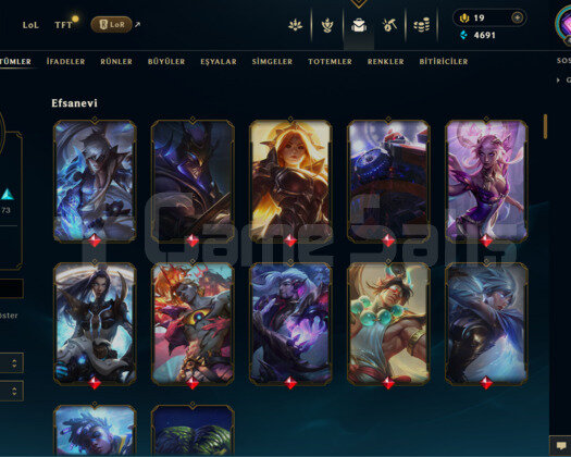 EUW 152 SKİN GÜMÜŞ HESAP - LOL