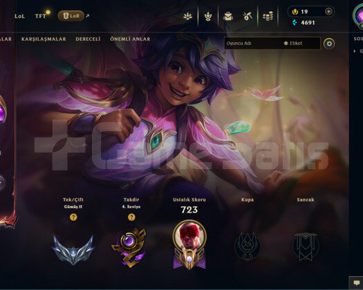 EUW 152 SKİN GÜMÜŞ HESAP - LOL