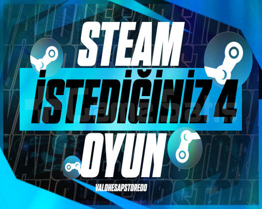 İstediğiniz 4 Oyun + Garanti + Destek