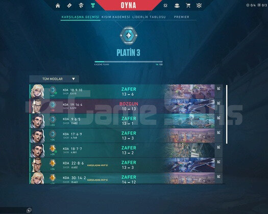 Plat 3 Nick değiştirme Var Fresh hesap