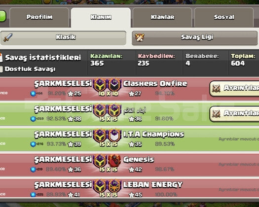 21 SEVİYE KLAN BAŞKENT 10 SEVİYE
