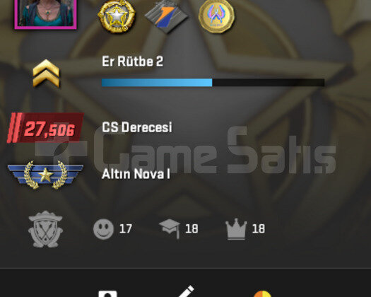 27.506 ELO  MAİNLİK TÜRK HESABI & 3 MADALYA