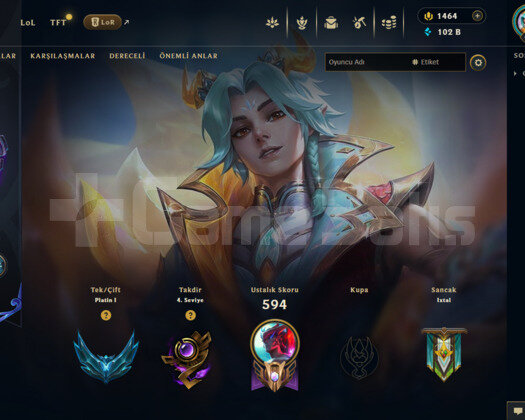 EUW 521 SKİN LOL + 29 SKİN VALO