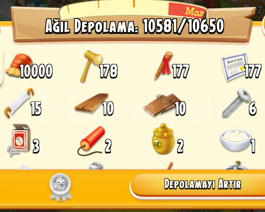 Hayday 100 adet Istakoz