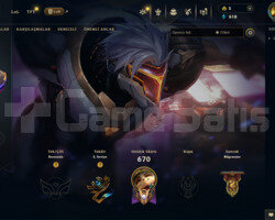 EUW 564 SKİN LOL + 26 SKİN VALO