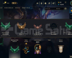 TFT ZÜMRÜT + 232 SKİN FULL LOL HESABI
