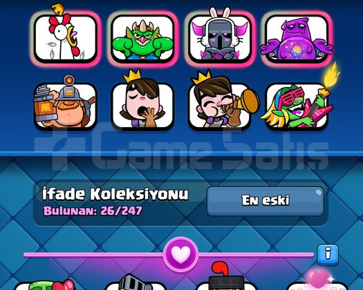 8258 KUPA & 15 MAX KART | 77 EMOJİ - 44 LV CR