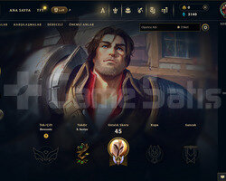 TR Unranked | 5 Kostüm - 30 Hero | LoL Hesap