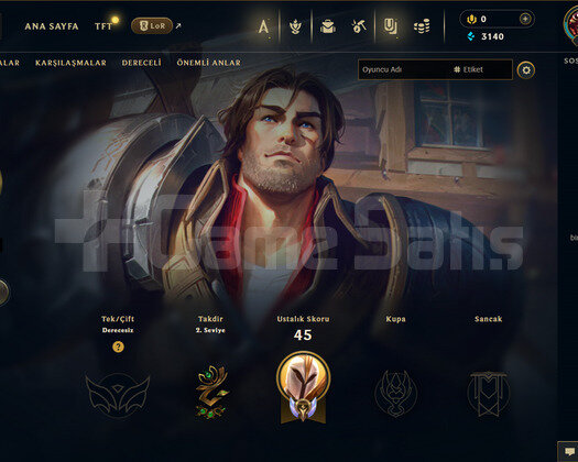 TR Unranked | 5 Kostüm - 30 Hero | LoL Hesap