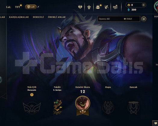 TR Unranked | 2 Kostüm - 34 Hero | LoL Hesap