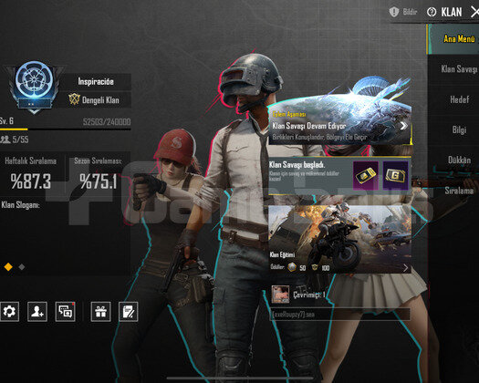 PUBG 6.3 SEVİYE KLAN