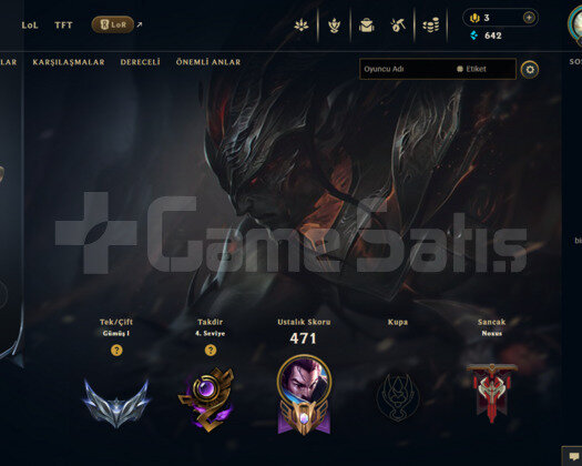 EUW 135 SKİN GÜMÜŞ HESAP - LOL