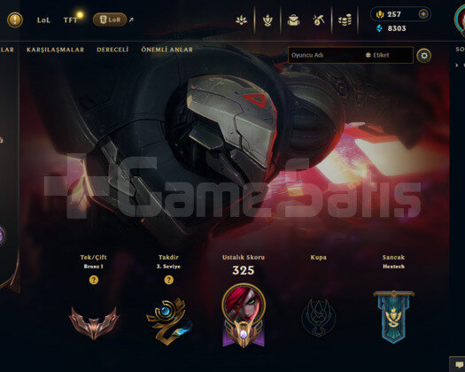 TR 38 SKİN BRONZ HESAP - LOL