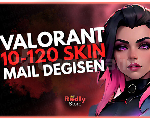 EN AZ 10 SKİN! Mail Değişen Valorant Random