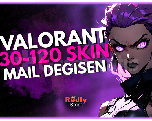EN AZ 30 SKİN! Mail Değişen Valorant Random