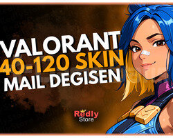 EN AZ 40 SKİN! Mail Değişen Valorant Random