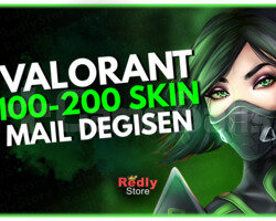 EN AZ 100 SKİN! Mail Değişen Valorant Random