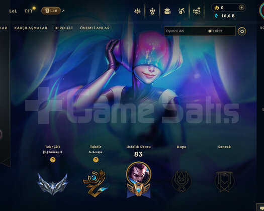 EUW Silver 2 | 2 Kostüm - 16K Mö | LoL Hesap