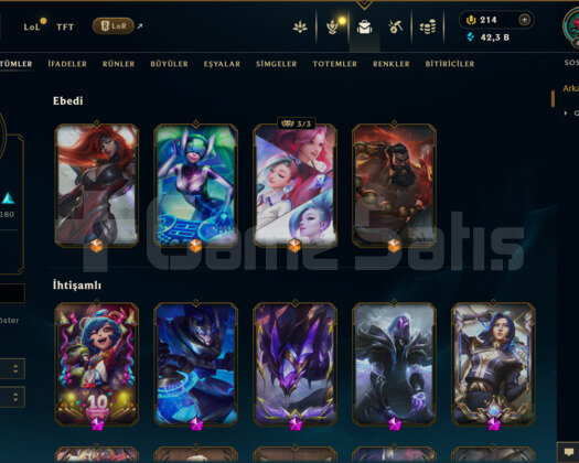 366 KOSTÜM 421 LEVEL 42K+ ÖZ EFSANE MAİL HESAP