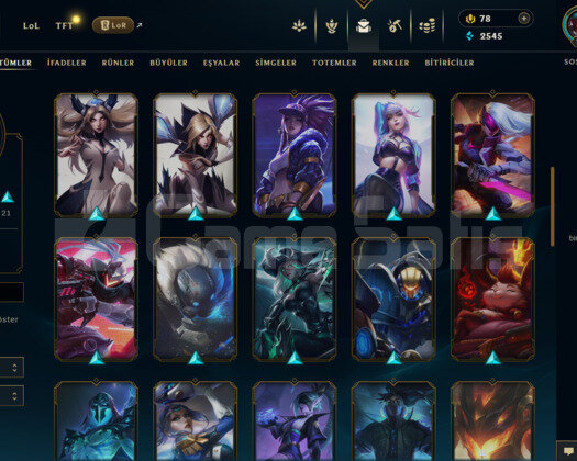 EUNE 47 SKİN DEMİR HESAP - LOL