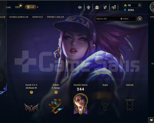EUNE 47 SKİN DEMİR HESAP - LOL