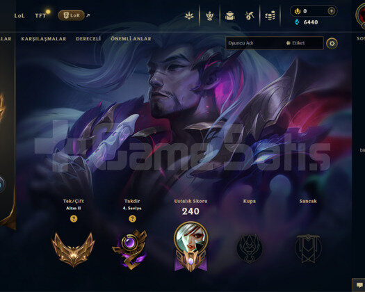EUW | 36 SKİN | GOLD 2 | LOL